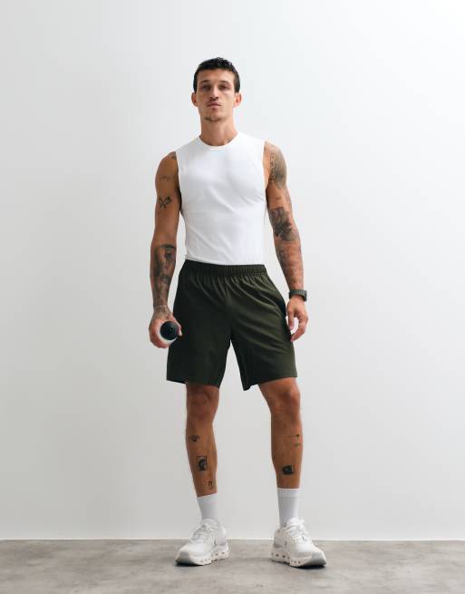 4505 seamless physique defining muscle fit compression base layer singlet in white, 4 of 5