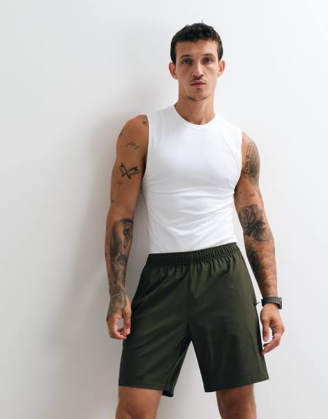 4505 seamless physique defining muscle fit compression base layer tank in white - view 1