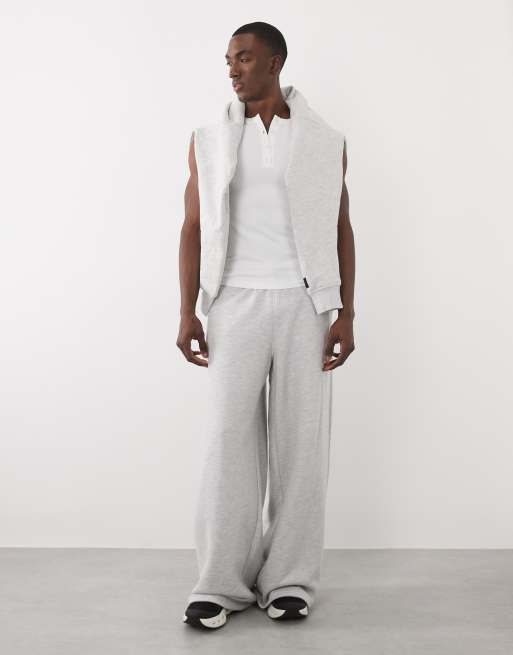 4505 seamless rib slim fit henley vest in white, 2 of 5