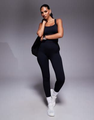 4505 Seamless Sculpting High Waist Gym Leggings In Black