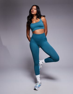 4505 Seamless Sculpting High Waist Gym Leggings In Green
