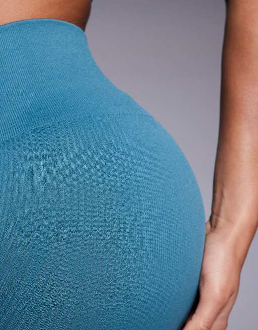 4505 seamless sculpting high waist gym leggings in seafoam green , 5 of 5
