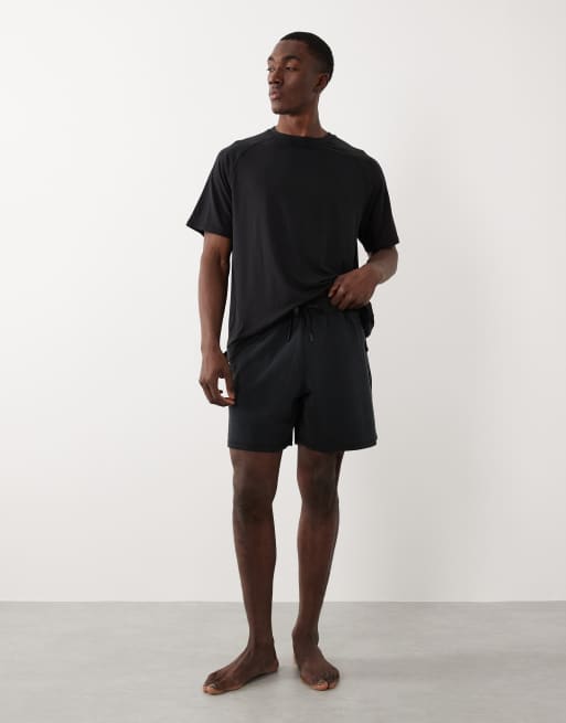 4505 - Short de sport en modal mélangé ultra doux avec poches zippées - Noir, 2 de 5