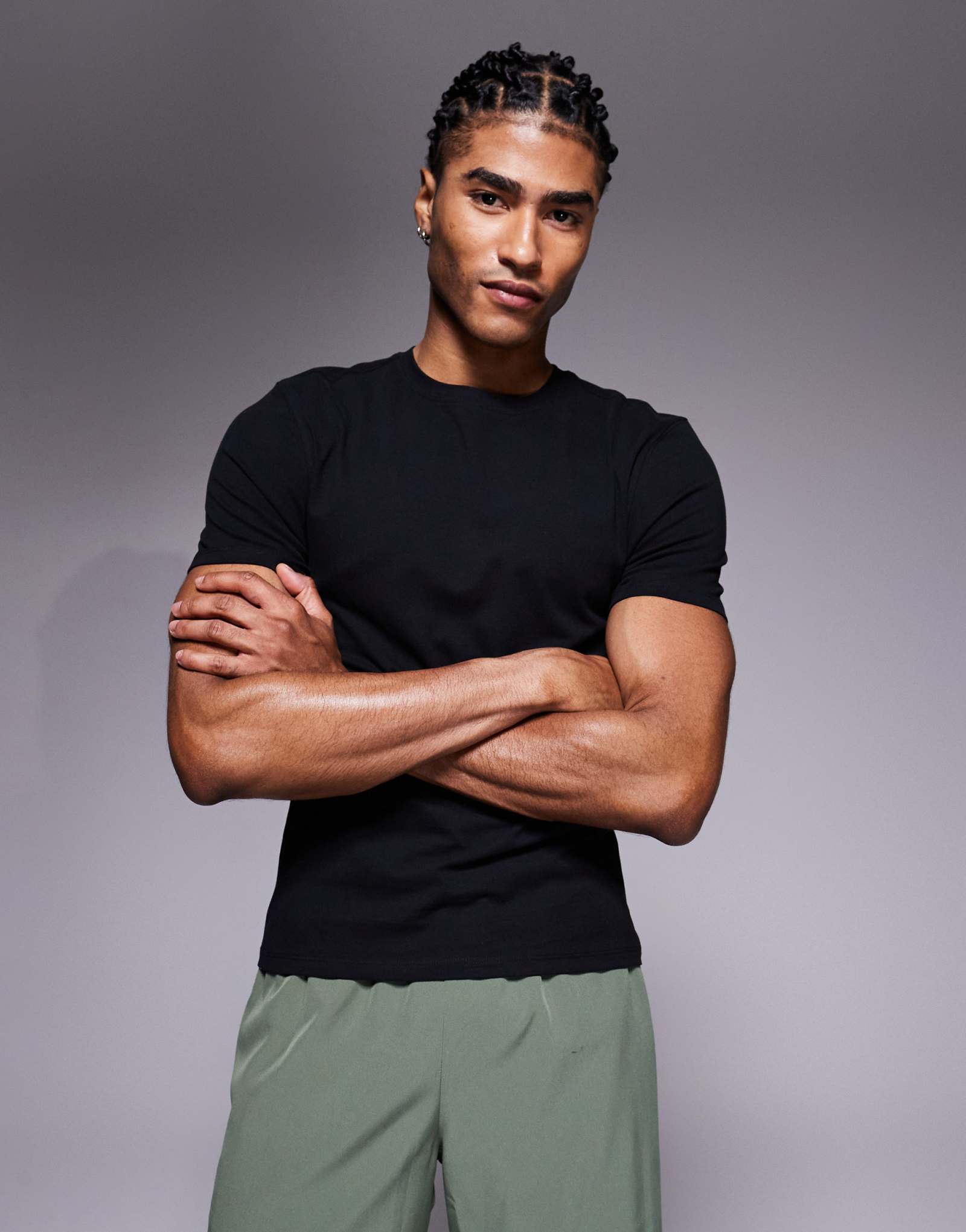 4505 хлопковая футболка для малышей в обтяжку с быстросохнущей отделкой черного цвета