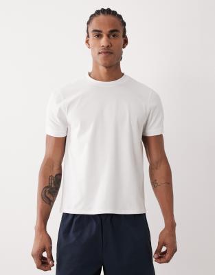 4505 Shrunken Muscle Fit Cotton Baby Tee With Quick Dry Finish In White