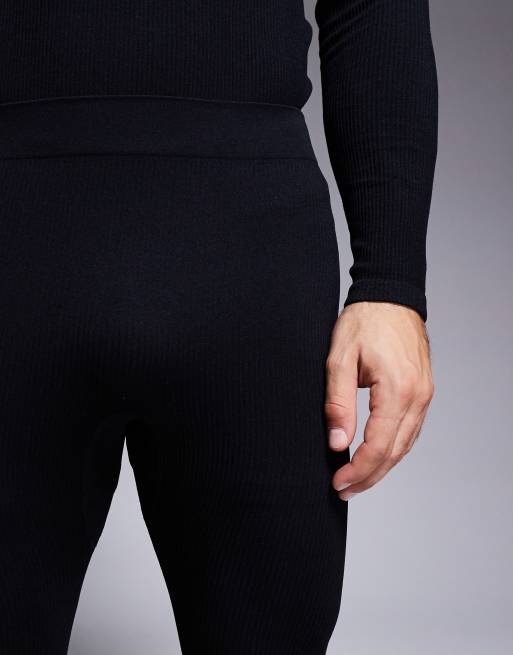 4505 Ski – Czarne bezszwowe legginsy termoaktywne, 3 z 5