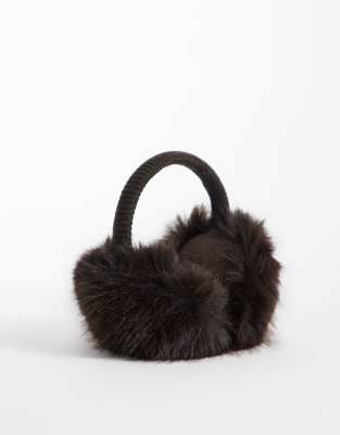 Asos 4505 Ski & Snow 4505 Ski Faux Fur Adjustable Ear Muffs In Brown