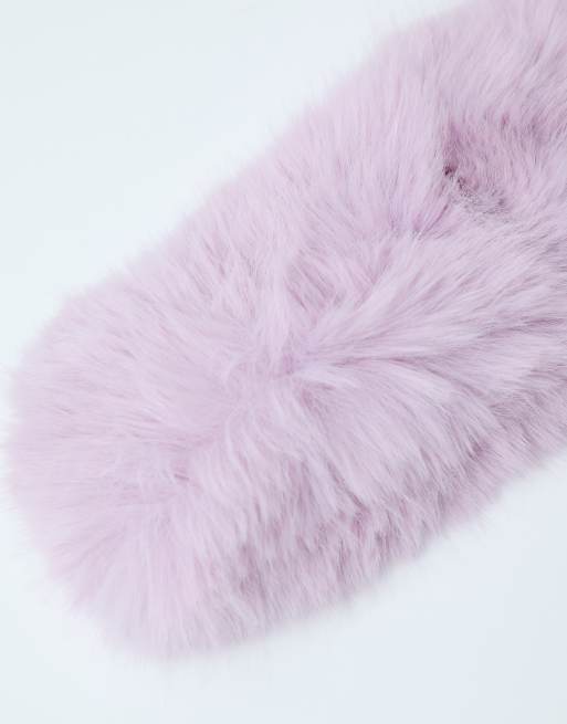 4505 ski faux fur headband in bubblegum, 5 of 5