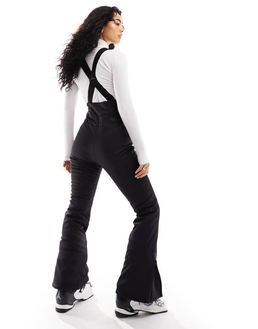 4505 Ski high waisted water repellent salopettes in black ASOS