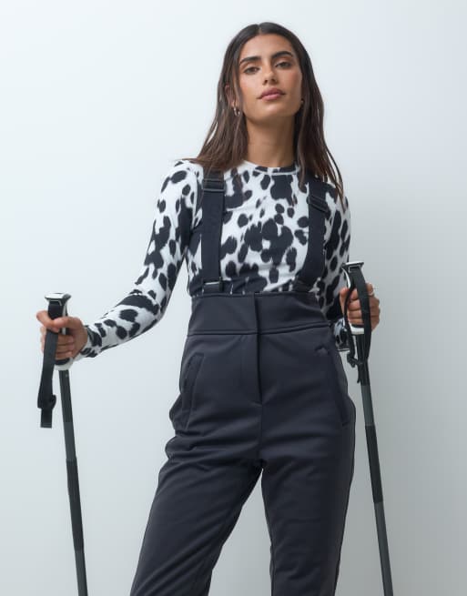 4505 Ski Icon soft shell water repellent kick flare ski pants in black, 5 of 5