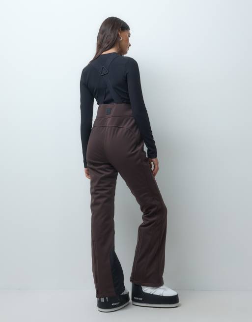 4505 Ski Icon soft shell water repellent kick flare ski pants in chocolate, 5 of 5