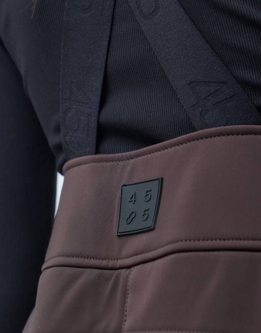 4505 Ski Icon soft shell water repellent kick flare ski trousers in chocolate, 4 of 5