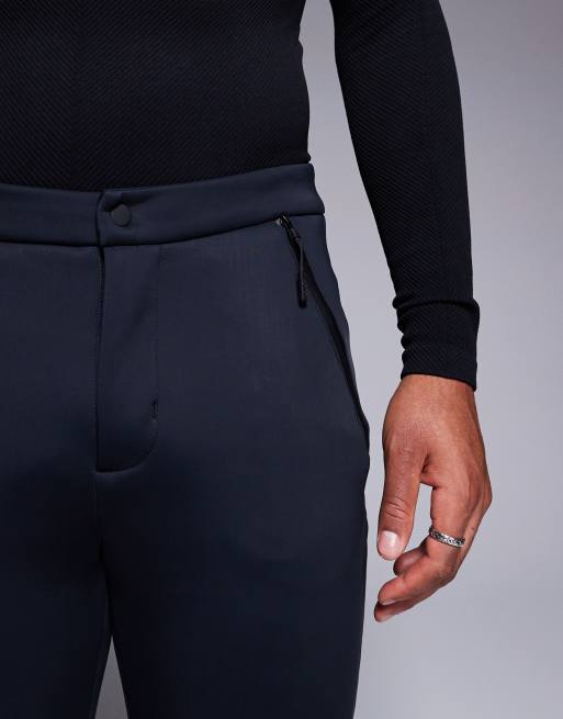 ASOS 4505 Ski Icon water repellent skinny leg ski pants in black