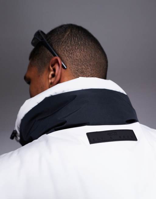 4505 Ski insulated puffer water repellent ski suit in black and white , 4 of 5