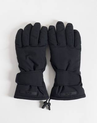 Asos 4505 Ski & Snow 4505 Ski Insulated Water Repellent Gloves In Black