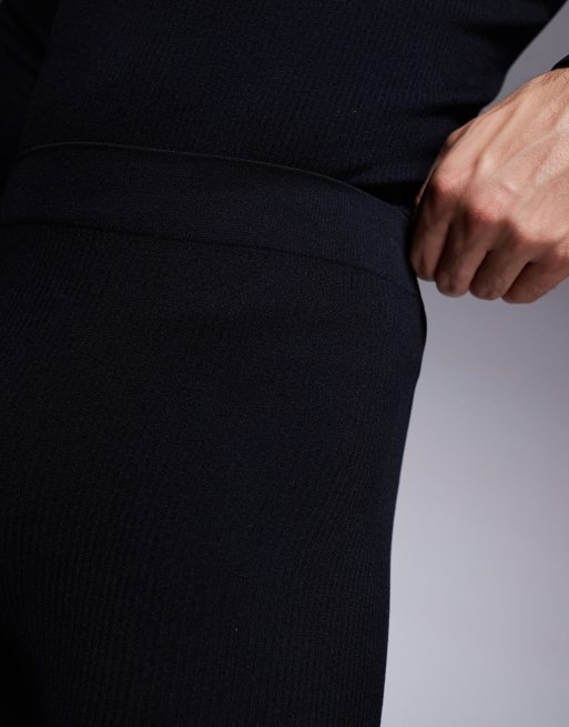 4505 - Ski - Leggings base layer senza cuciture termici da sci neri, 5 di 5
