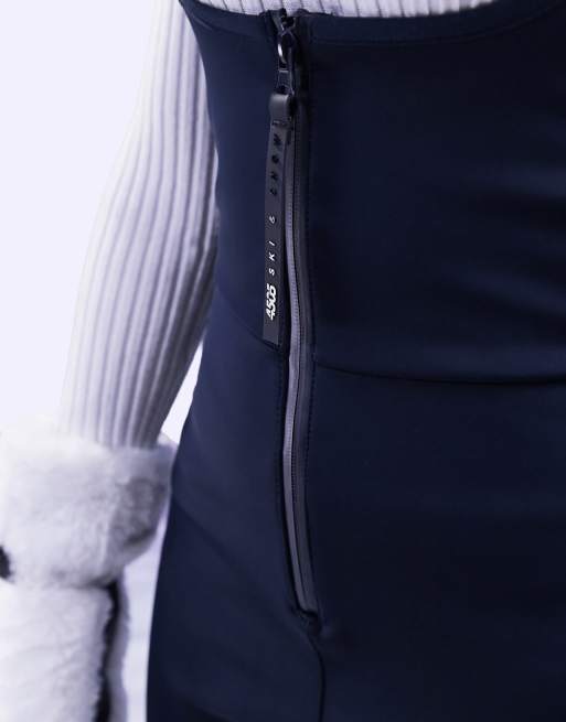 4505 ski scoop front all in one with zip detail in navy , 2 of 4