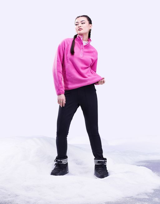 4505 - Ski - Skitrøje med trykknapper i fleece , 2 af 4