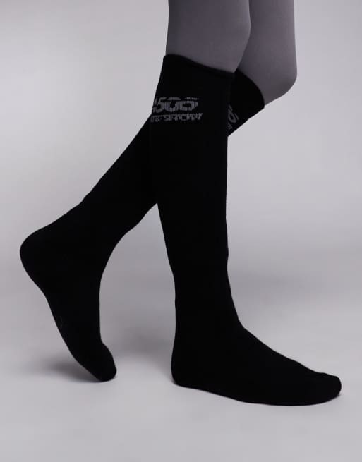 4505 – Ski – Socken in Schwarz mit antibakteriellem Finish 