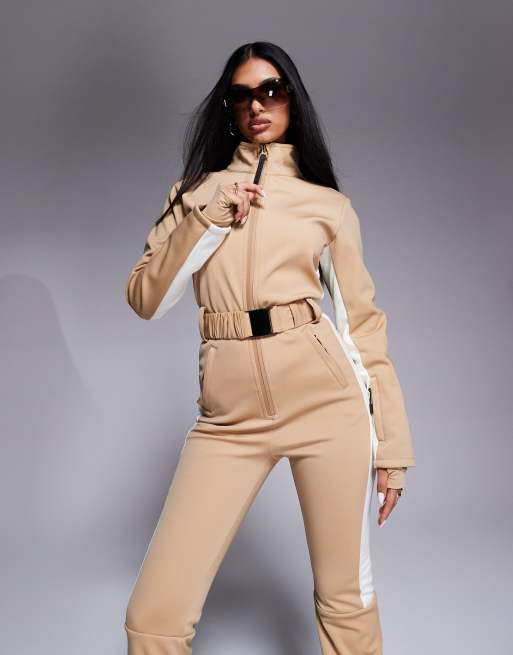 4505 Ski soft shell water repellent insulated ski suit in caramel , 3 of 5