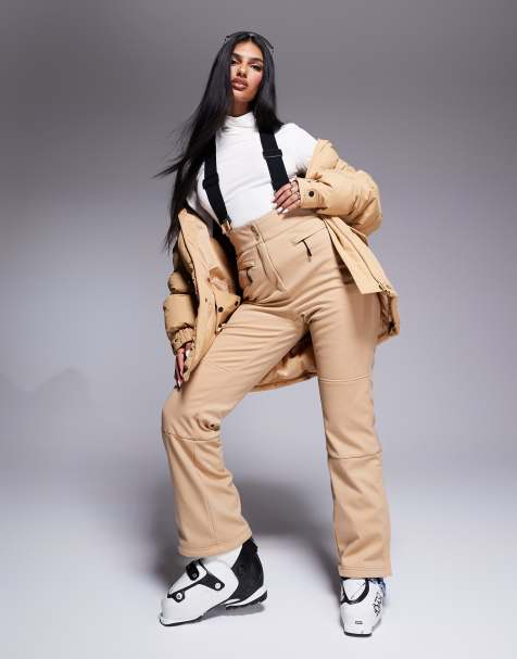4505 Ski soft shell water repellent kick flare ski pants in caramel - view 1