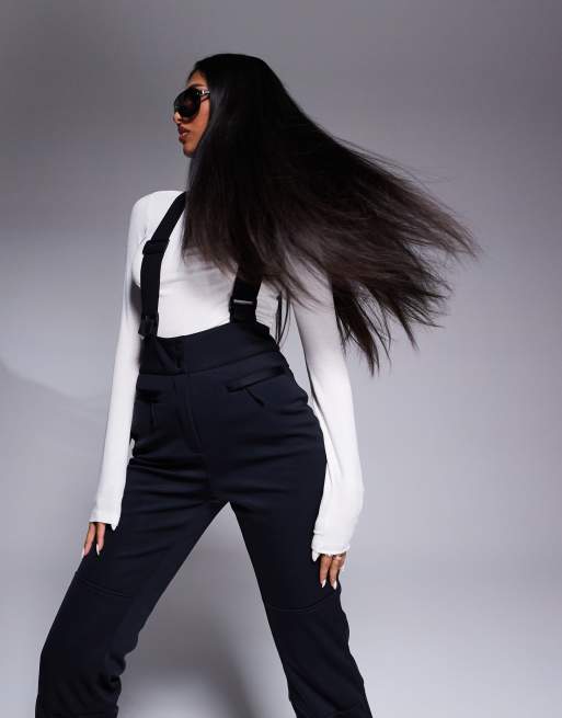 ASOS 4505 Ski soft shell water repellent kick flare ski pants in black