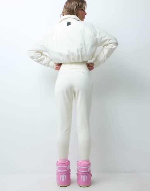 4505 Ski soft shell water repellent skinny ski pants in buttermilk, 4 of 5