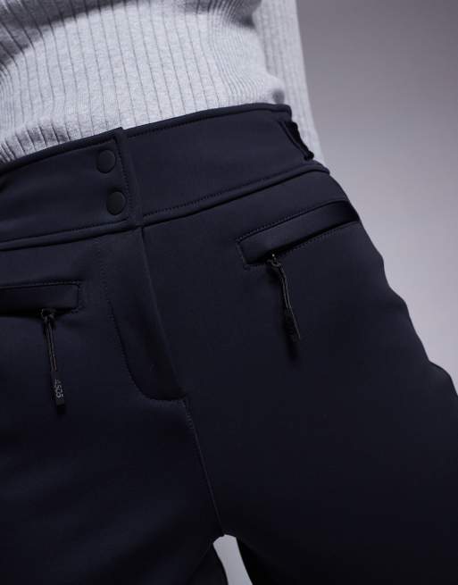 4505 - Ski - Sorte vandafvisende softshell-skibukser i skinny fit , 2 af 5