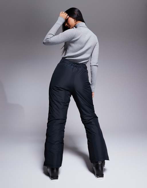 ASOS 4505 Ski straight leg water repellent ski pants in black