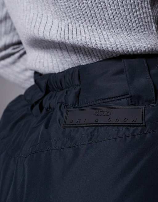 ASOS 4505 Ski straight leg water repellent ski pants in black