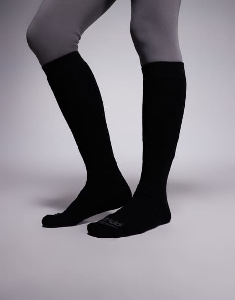 4505 Ski thermal ski sock in black - view 1