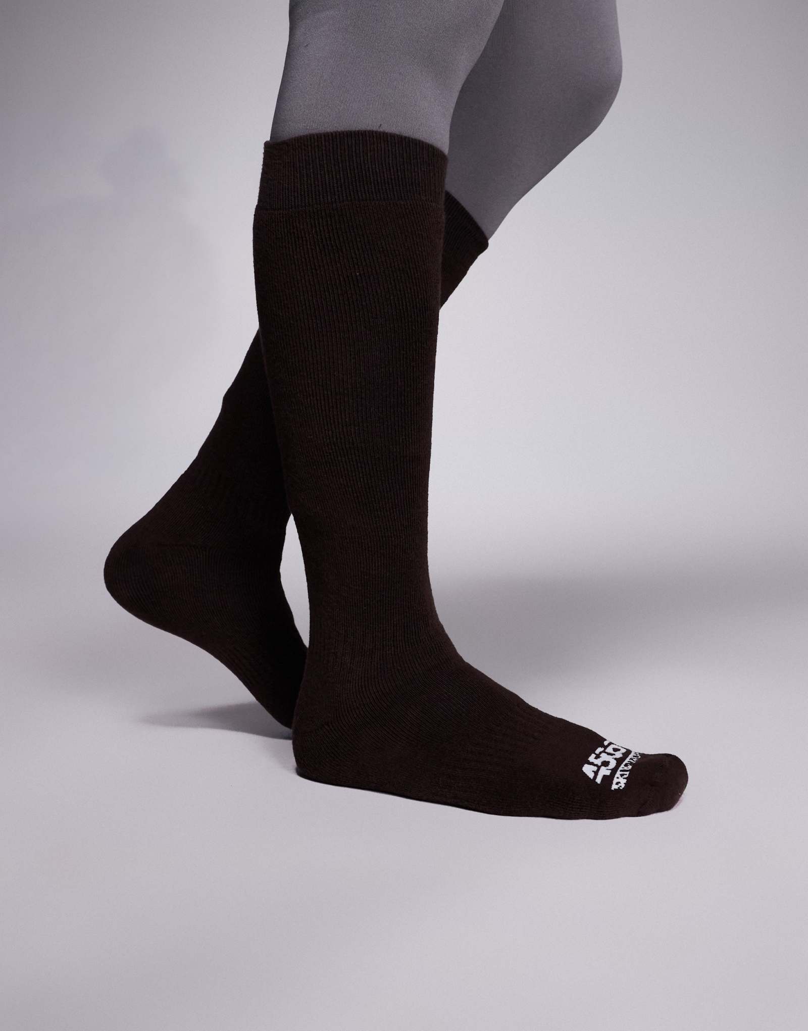 4505 Лыжные термоноски для катания на лыжах кофейного цвета