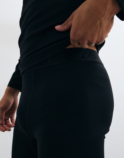 4505 ski thermische fleece basislaag leggings in zwart, 5 van 5