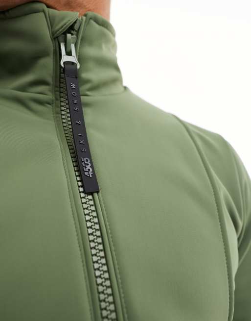 4505 - Ski - Tuta da sci idrorepellente kaki con gambe skinny, 4 di 4