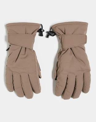 4505 4505 Ski water repellent ski glove with goggle wipe in clay-Neutral