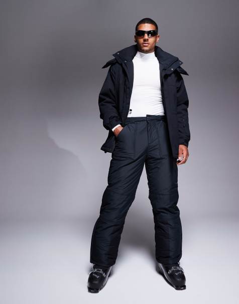4505 Ski water repellent ski pants with straight legs in black - view 1