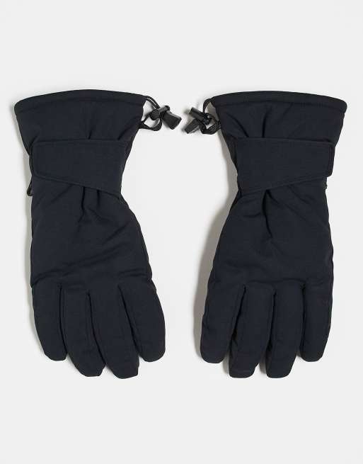 4505 - Ski - Waterafstotende skihandschoenen met doekje voor je skibril in zwart 
