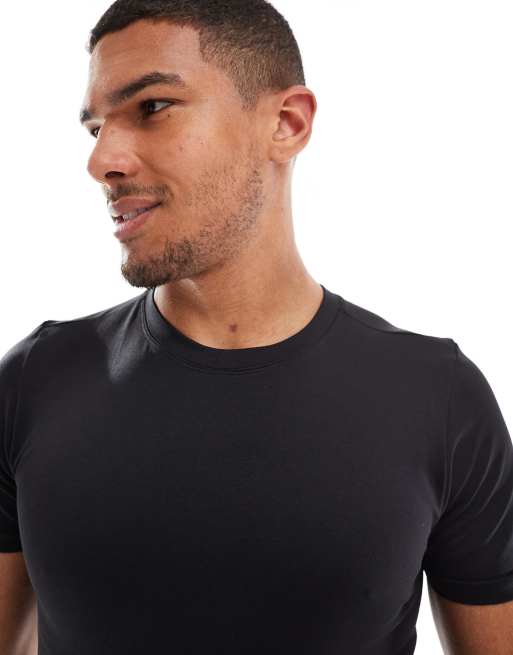 4505 - Slim-fit naadloos sportshirt in zwart , 2 van 4