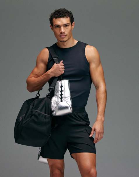 4505 slim fit quick dry engineered ribbed training tank in black - view 1