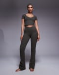 [ASOS] 4505 slim kick legging with wrap waist in soft touch fabric in dark olive-Green 12 Dark Olive