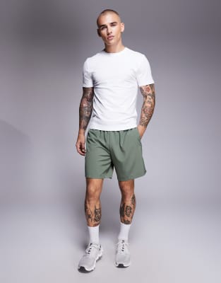 4505 Slim Shrunken Cotton Training T-shirt With Quick Dry Finish In Black