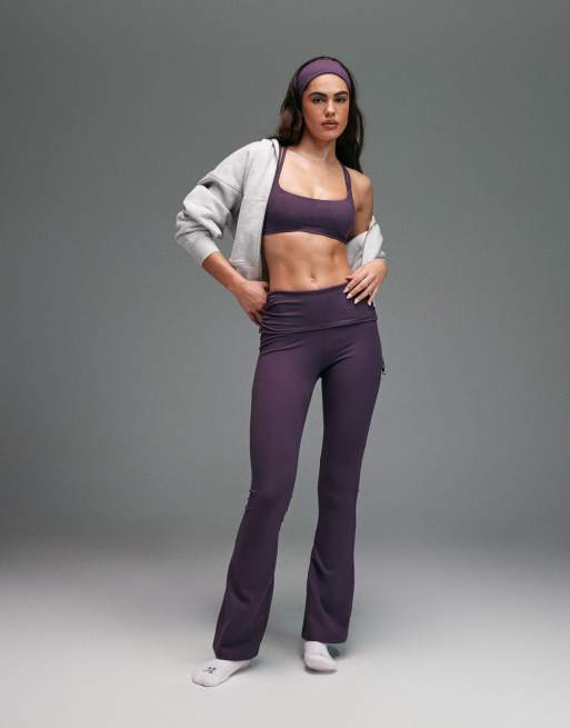 4505 soft touch light support strappy sports bra in heather, 4 of 4