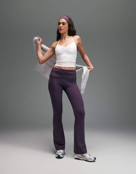 4505 soft touch ruched front yoga cami in white