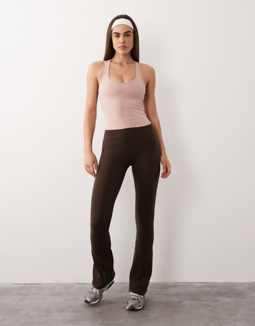 4505 soft touch sweetheart neck vest with inner bra in blush pink, 4 of 4