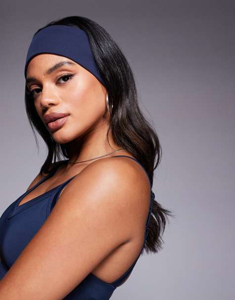 4505 soft touch yoga headband in midnight navy - view 1