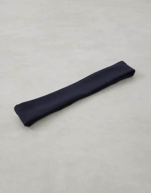4505 soft touch yoga slim headband in navy, 2 of 3