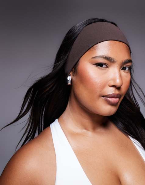 4505 soft touch yoga wide headband in chocolate - view 1