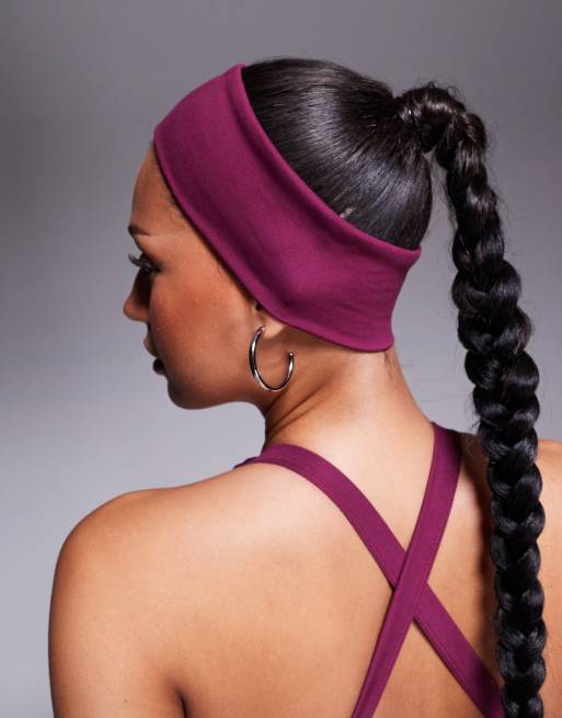 4505 soft touch yoga wide headband in mulberry 