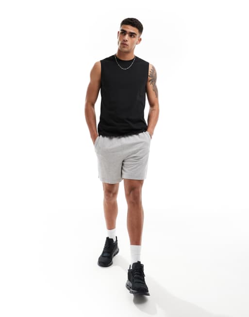 4505 - Sort hurtigttørrende tanktop i performance-stof i slim fit