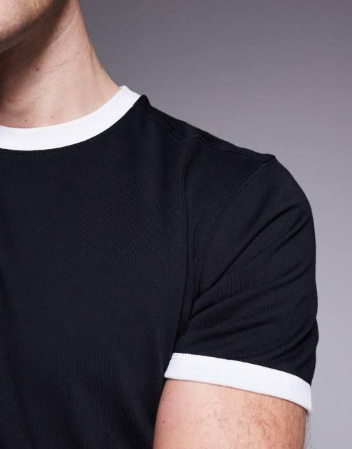 4505 - Sort krympet baby-T-shirt med rund hals i hurtigttørrende bomuld, 5 af 5
